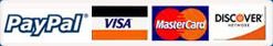 PayPal - Visa - Mastercard - Discover